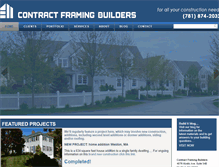Tablet Screenshot of contractframingbuilders.com